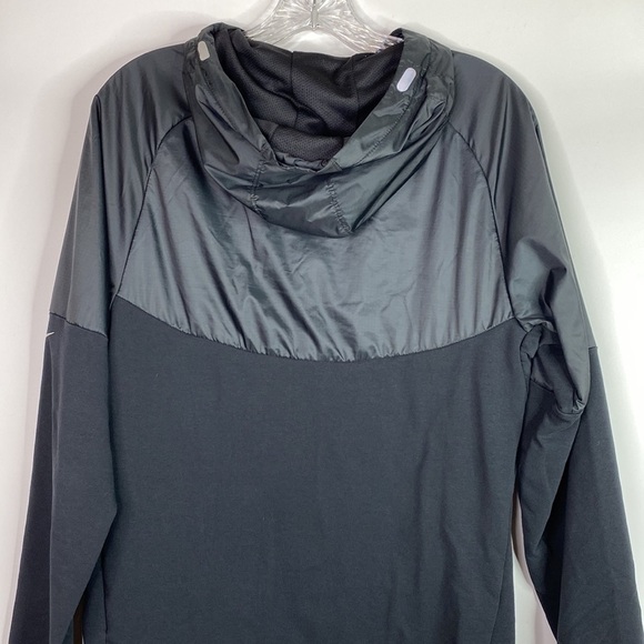 Nike Dri Fit Black Full Zip Hooded Running Jacket Size Small Men's - Picture 5 of 9